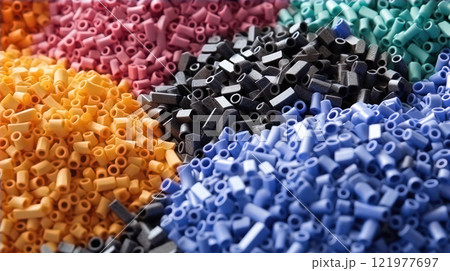 Industrial Color Variety: Plastic Pellets for Molding Industrial Color Variety: Plastic Pellets for Molding 121977697