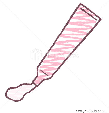 シンプルなチューブ容器のイラスト 121977928