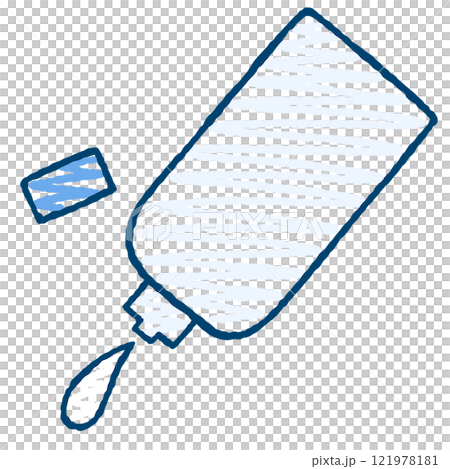 一個簡單的瓶子的插圖 121978181