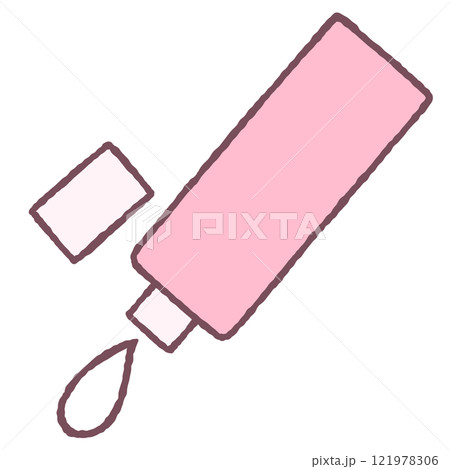 シンプルなボトルのイラスト 121978306