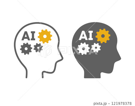 AI 人工知能のイメージ ベクターイラスト AI 人工知能のイメージ ベクターイラスト 121978378