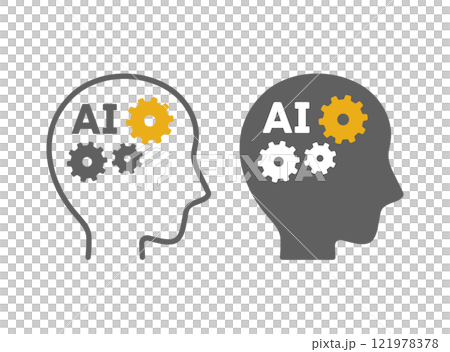 AI 人工知能のイメージ ベクターイラスト AI 人工知能のイメージ ベクターイラスト 121978378