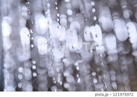 Abstract texture of water jets from the shower in close-up. 121978972