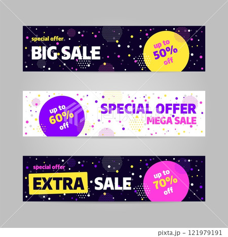 Sale banner template design. Special offer. 121979191