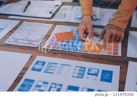 UX UI and Programming development technology. 121979308