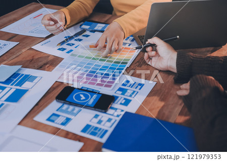 UX UI and Programming development technology. 121979353