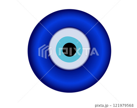 Nazar Amulet blue eye shaped icon, senses of looking, charms, envy, jealousy in Turkey culture 121979568