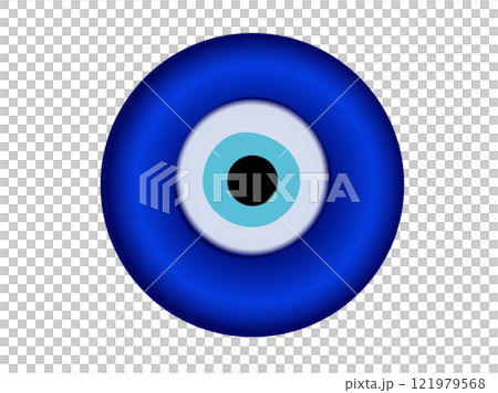 Nazar Amulet blue eye shaped icon, senses of looking, charms, envy, jealousy in Turkey culture 121979568
