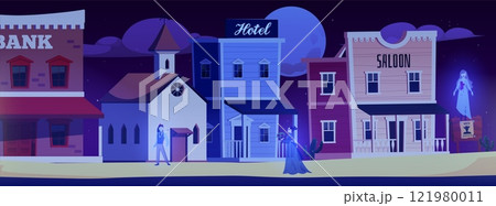 Old western ghost town. 121980011