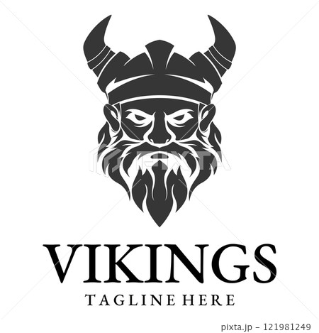 Vector illustration Viking with Helmet. Vector illustration Viking with Helmet. 121981249