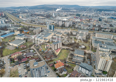 Iasi aerial urban cityscape in Romania. 121981418