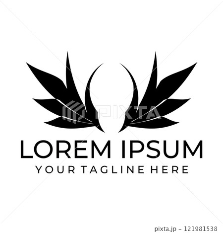 Flying wings logo illustration. 121981538