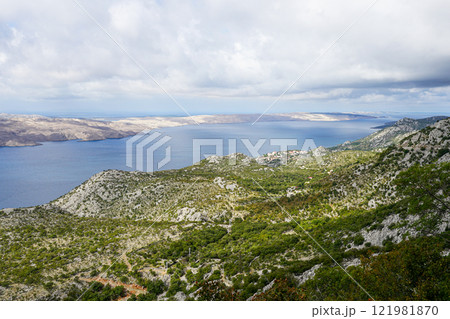 Typical Croatian, Dalmatian Adriatic seaside natural landscape with diverse natural views Typical Croatian, Dalmatian Adriatic seaside natural landscape with diverse natural views 121981870