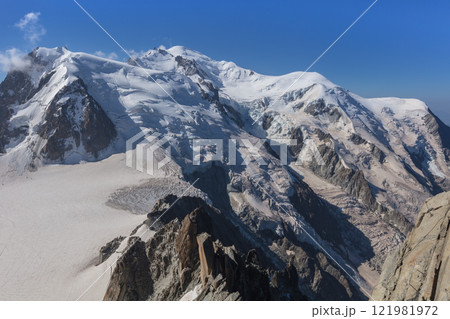 Mont Blanc Massif Chamonix Alps France,Europe Mont Blanc Massif Chamonix Alps France,Europe 121981972