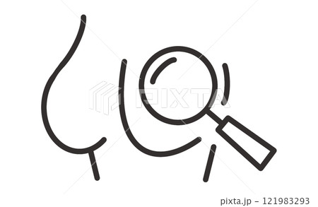 乳がん検診を象徴するアイコンデザイン 121983293