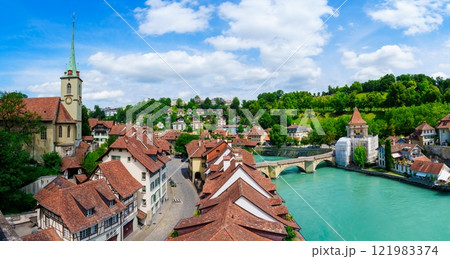Bern, Switzerland - A Charming City with Historic Architecture and Scenic Aare River Bern, Switzerland - A Charming City with Historic Architecture and Scenic Aare River 121983374