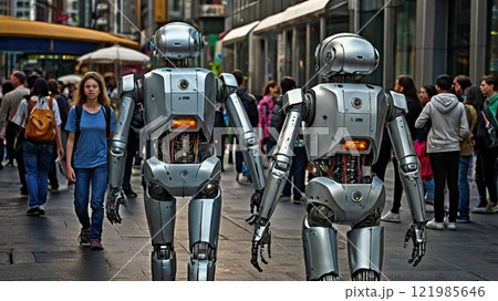 青いロボット 121985646