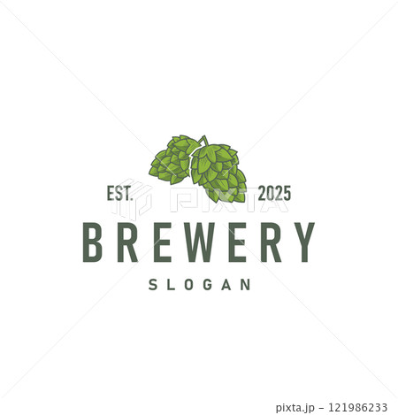 elegant concept brewery logo design collection of craft beer templates retro vintage badges brewery, whisky drink, bar, cafe, restaurant 121986233