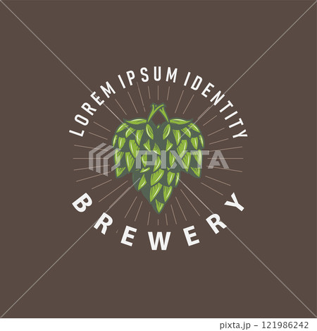 elegant concept brewery logo design collection of craft beer templates retro vintage badges brewery, whisky drink, bar, cafe, restaurant 121986242