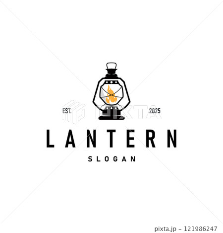 Lantern Logo Design Street Lamp Old Classic Vintage Minimalist Illustration Template Lantern Logo Design Street Lamp Old Classic Vintage Minimalist Illustration Template 121986247
