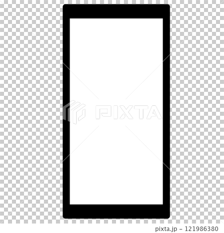シンプルなスマートフォンのイラスト 121986380