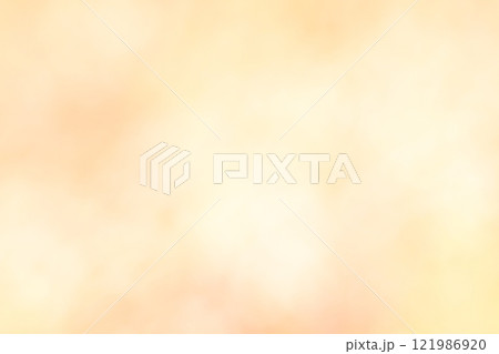 オレンジ色系ふんわりな背景　玉ボケ・丸ボケ 121986920