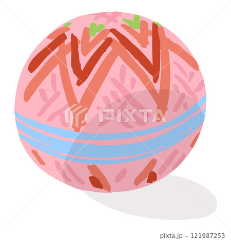 手鞠のベクターイラスト 121987253