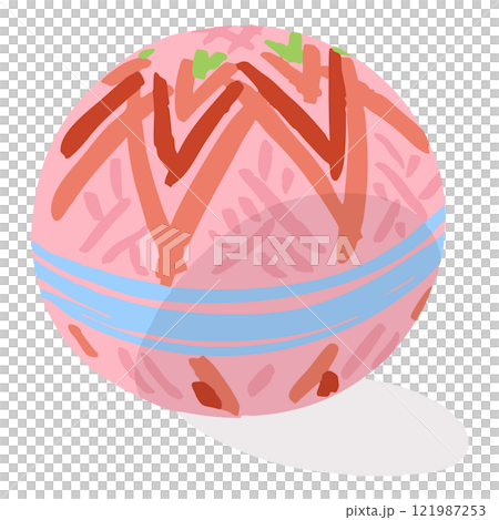 手鞠のベクターイラスト 121987253