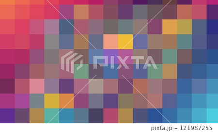 Colorful illustration of square shapes pixel. Colorful illustration of square shapes pixel. 121987255