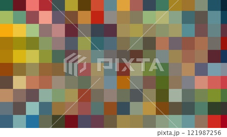 Colorful illustration of square shapes pixel. Colorful illustration of square shapes pixel. 121987256