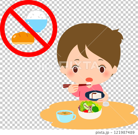 吃飯時不吃米飯或麵包的女人 吃飯時不吃米飯或麵包的女人 121987489