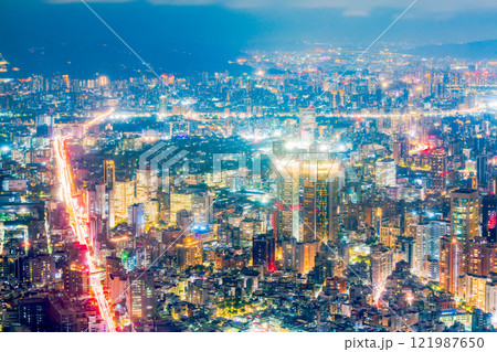 台湾 台北101からの夜景 台湾 台北101からの夜景 121987650