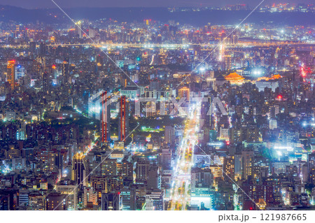 台湾 台北101からの夜景 台湾 台北101からの夜景 121987665