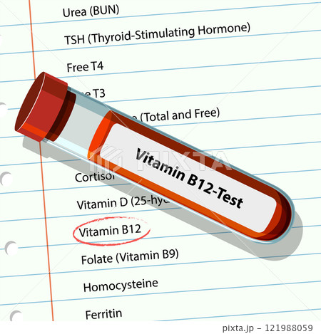 Vitamin B12 Test Illustration 121988059