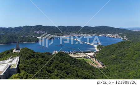 南あわじ市福良湾俯瞰図 121988226