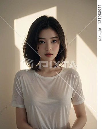 美しい女性のポートレート 121988953