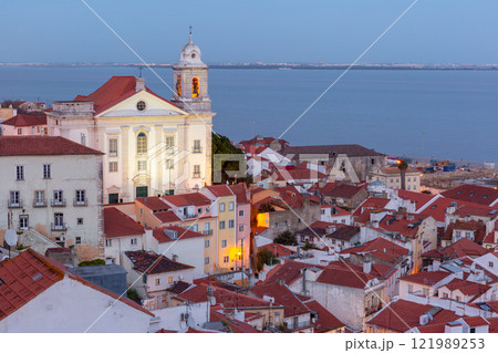 View of the oldest district of Alfama, Lisbon, Portugal View of the oldest district of Alfama, Lisbon, Portugal 121989253