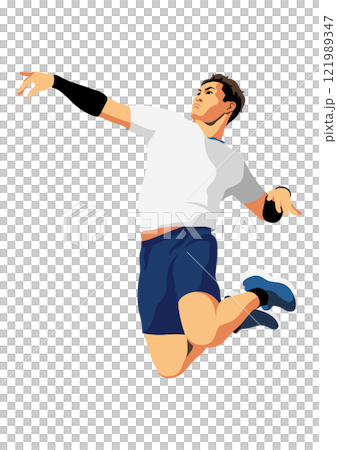 バレーボール選手 121989347