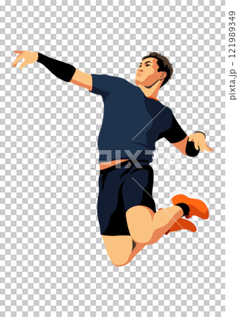 バレーボール選手 121989349