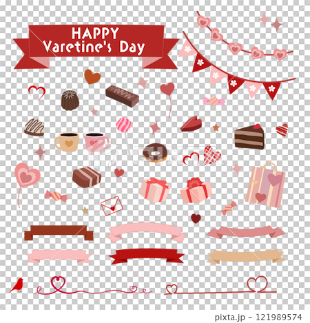 情人節手繪風格插圖集 121989574