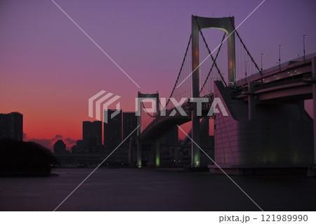 湾岸夕景 121989990