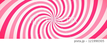 Candy color spiral background. Pink rotating swirl pattern wallpaper. Spinning line vortex for banner, poster, flyer, booklet. Sweet cartoon sunburst concept. Vector ice cream backdrop Candy color spiral background. Pink rotating swirl pattern wallpaper. Spinning line vortex for banner, poster, flyer, booklet. Sweet cartoon sunburst concept. Vector ice cream backdrop 121990305