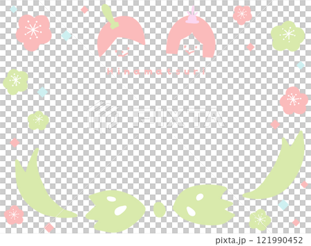 Hinamatsuri background 03 Ribbon and peach flower pattern Hinamatsuri background 03 Ribbon and peach flower pattern 121990452