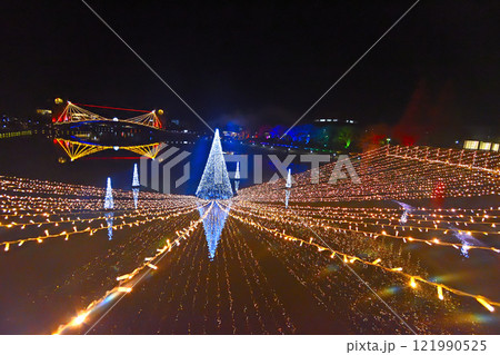 富岩運河環水公園のライトアップ イルミネーション 富岩運河環水公園のライトアップ イルミネーション 121990525