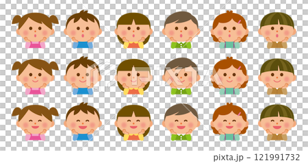 ほおづえをつく子供 ほおづえをつく子供 121991732