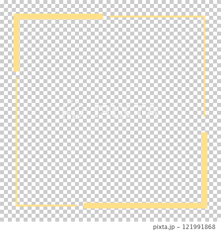 Yellow square chopped frame 121991868