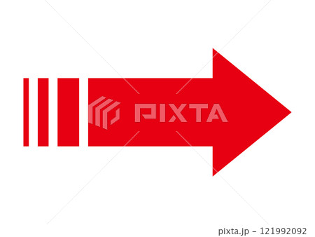 シンプルな矢印のイラストアイコンイメージ シンプルな矢印のイラストアイコンイメージ 121992092