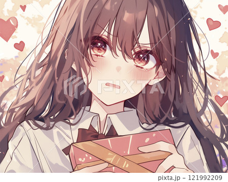 【プリント＆加筆作品】チョコレートDis娘-バレンタイン嫌いな女の子-【アート】 あんたはこっちね👅🍫 This is you