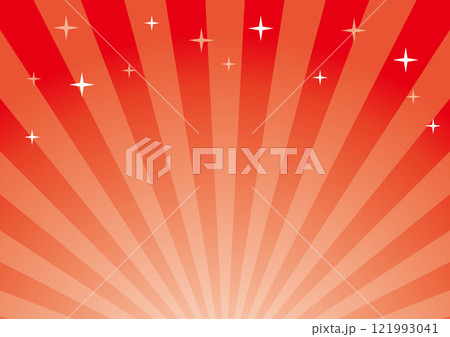 放射線　背景　赤　キラキラ　シンプル 121993041