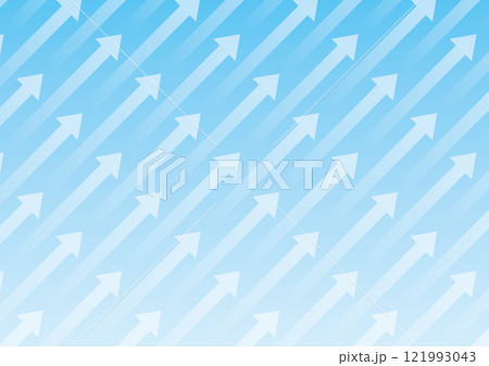 矢印 背景 水色 上昇 斜め上 矢印 背景 水色 上昇 斜め上 121993043